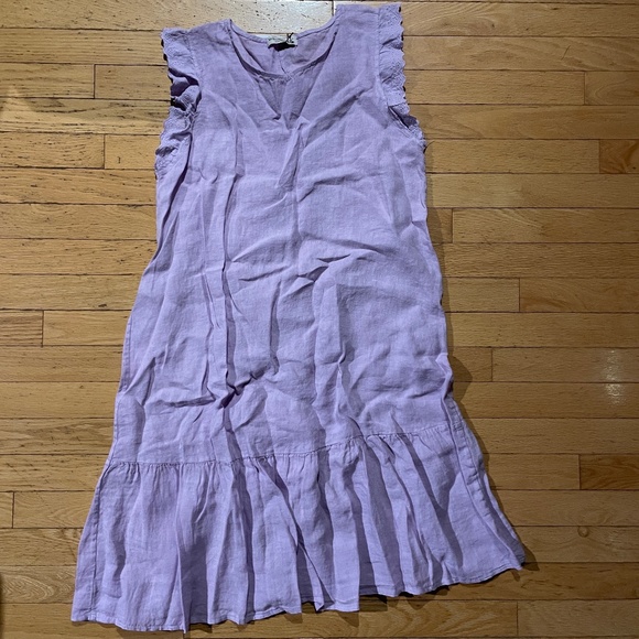 Brand new Terzo Millennio Lilac Linen Dress - Picture 2 of 11